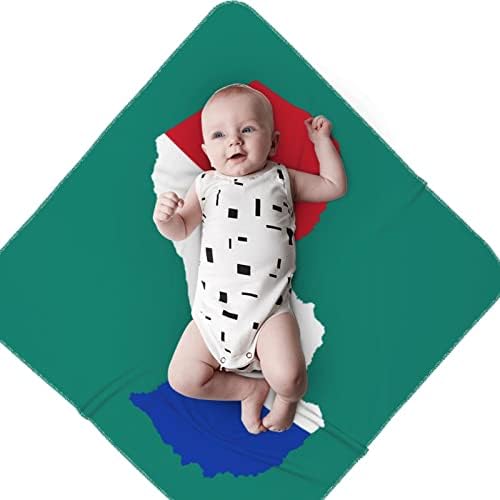 Paragvaj, karta zastava Baby pokrivač primate pokrivač za novorođenčad novorođenče