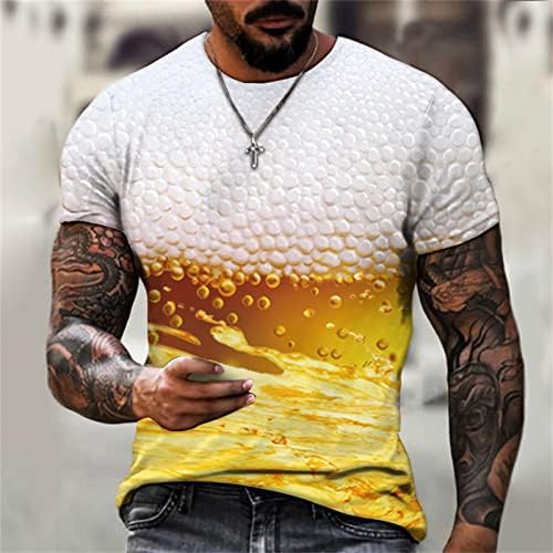 Muška ljetna osnovna majica čvrsta lagana kratka rukava za posadu na vratu pulover ležerni trendi udobni vrhovi