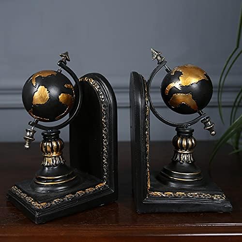 Uxzdx CUJUX Globe Bookend figurice Retro Globus stalak za knjige Model minijaturni ukrasi Kreativni rukotvorine dekor za domaćinstvo