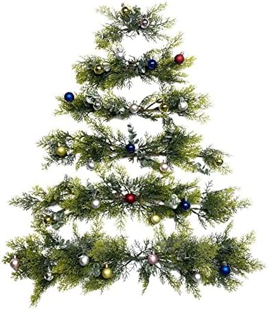 Zidno montirano božićno stablo zid montirano božićno drvce sa zvono prekrasnim kreativnim i jedinstvenim božićnim ukrasom zidni ukras božićnog stabla pogodan za zatvorene šatore događaja 10x10