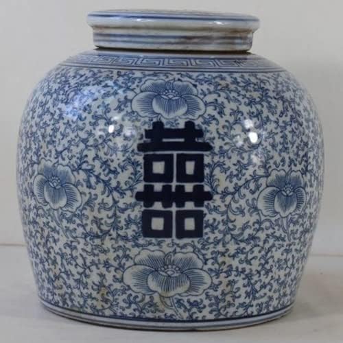 Xialon 22cm Kina Jingdezhen antikne plave bijele porculanske tegle za kolekciju ukrasi dekor
