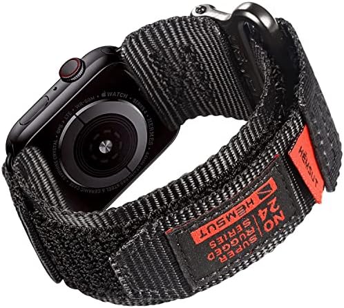 Kompatibilan sa Apple Watch Band-om, super robusnog najlonskog sportskog remena s tkanim dizajnom petlje za iWatch 49mm / 42mm / 45mm 38mm / 40mm / 41mm, teška zamjena za seriju ultra 8/3/2 / 1 / se muškarci žene