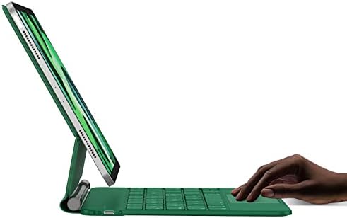 Hou magnetna plutajuća torbica za tastaturu za iPad Pro 12.9 , tanak poklopac tastature sa više dodira, meko belo pozadinsko osvetljenje za iPad Pro 12.9 5th , 4th, 3rd Gen, Green