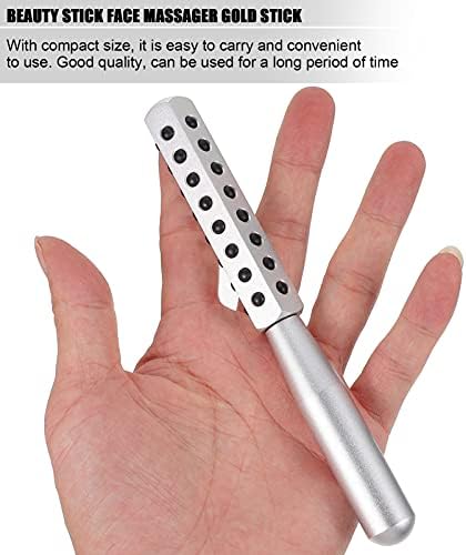 EXCEART ručni alati valjak za lice germanijum Aluminijumska legura masažer za lice za bradu i