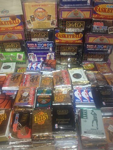 300 neotvorenih košarkaških kartica u tvorničkim zapečaćenim paketima vintage NBA košarkaške kartice
