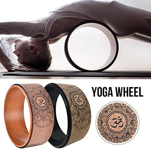 KFJBX Natural Cork joga kotač kotač kotač Hollow Poboljšajte leđa za savijanje PILATI KRUG JOGA