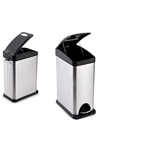 AGRIVA Kuhinjska kantu za smeće, smeće može kućni kuhinjski materijal toaletni papir Košarica od nehrđajućeg čelika prelazna opakosna kantu