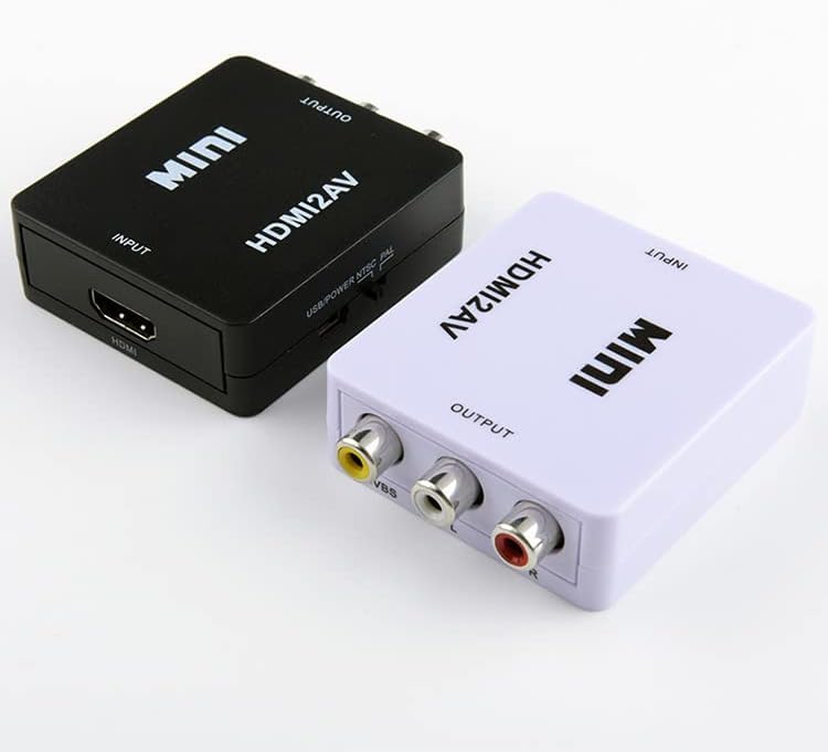 HDMI to AV RCA Converter, mini HDMI za kompozitni adapter za audio audio pretvarač, HDMI2AV, podržava PAL
