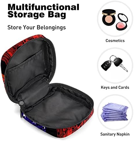 Period torbica, torba za period, vrećica za skladištenje sanitarne ubrus, držač jastučića za period, sanitarne torbe za ženstvene proizvode, lubanje