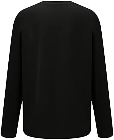 Duks za žene plus veličine, ispis okruglog vrata s dugim rukavima labavi fit bluze t košulje dukseri pulover