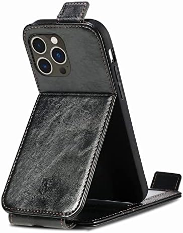Poklopac futrole za telefon Kompatibilan je s iPhone 14 pro max novčanikom, prekrivač sa kutijom za magnetsku tipku Kickstand, vrhunska kožna futrola ugrađene torbe za kreditne kartice