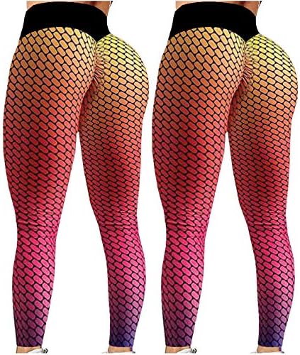 Sirena naslona plus veličina Stretch gamaše 3D tiskane meke joge hlače Čvrsta nogavica za žene