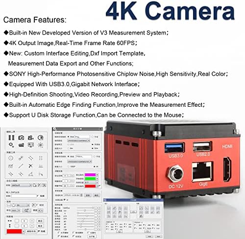 KOPPACE 6.7 X-45X Trinokularni Stereo mikroskop 4k HD podrška za snimanje slika i video zapisa i mjerenje