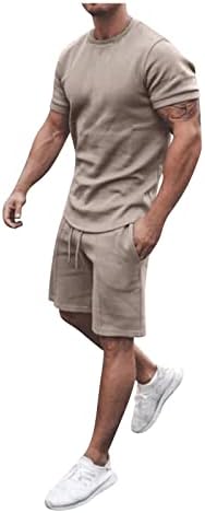 ZhenSanguo Outfits za muškarce Majice kratkih rukava za muškarce kratke majice kratkih rukava i klasični fit sportske kratke hlače postavljene trenerke