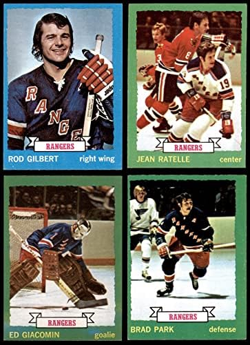 1973-74 TOPPS New York Rangers Team Set New York Rangers - Hokej Ex + Rangers - Hokej