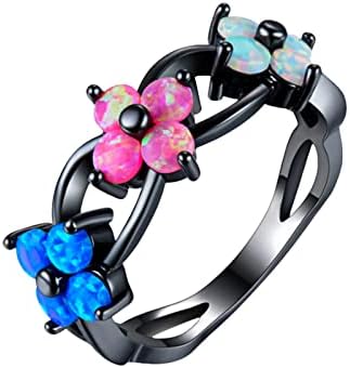 2023 Nova vintage Exquisite Flower Dame Ring Opal circon prsten vjenčani prsten nakit pokloni prsten za trudnice