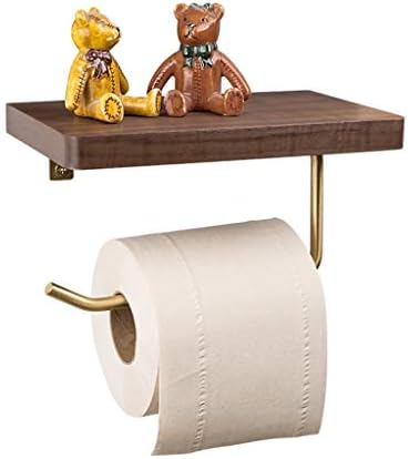 WSZJJ toaletni držač papira -Doilet držač papira, japanski držač papira, kupaonski pribor Zidna polica, puno drva