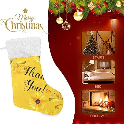 Suncokret zahvalvi oživjeti Božićne čarape Velike Xmas čarape za kamin Božićno stablo Dnevni boravak