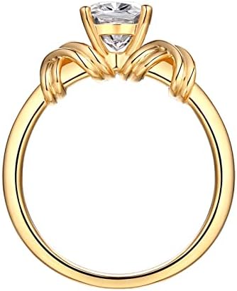 Classic New Ring Wedding Angažman prsten retro zlatna ženska jednokrevetna tkanina uzorak modni elegantni