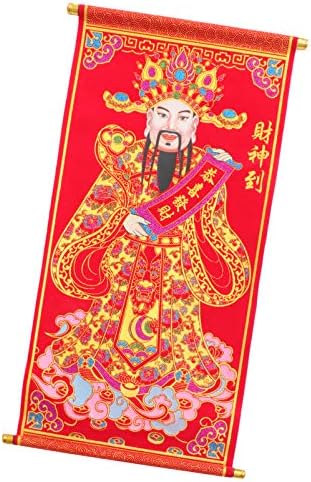 AMOSFUN šareni ukrasi Feng Shui Bog bogatstva Ornament 3D Buda Statua Bog bogatstva Znači sreće