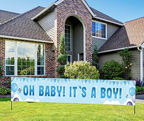 To je dječački transparent za tuš za bebe, to je dječački dvorište, plavi ukrasi za tuširanje