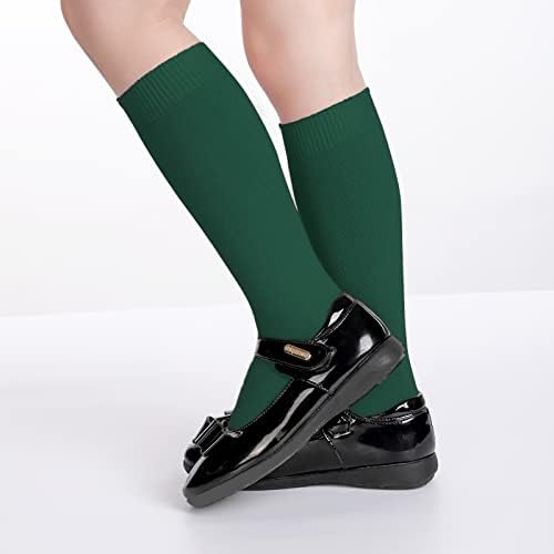 Booph Kids Socks koljena Visoke čarape Dječaci Djevojke Školske uniforme Čarape Srednja čarapa za tele