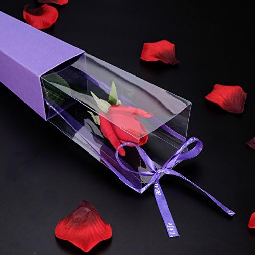 Aboofan 12 kom. Visoko krajnje poklon kutija Pojedinačna kutija za cvijeće za ružu za dan zaljubljenih godišnjica