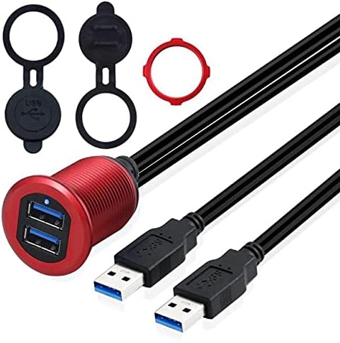 Konektori USB adapter za priključnu stanicu sa indikatorskom lampicom Dual Port USB3. 0 metalna vodootporna
