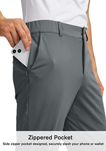 Soothfeel muške Golf pantalone sa 5 džepova Slim Fit rastezljive trenirke Ležerne putne haljine radne pantalone za muškarce