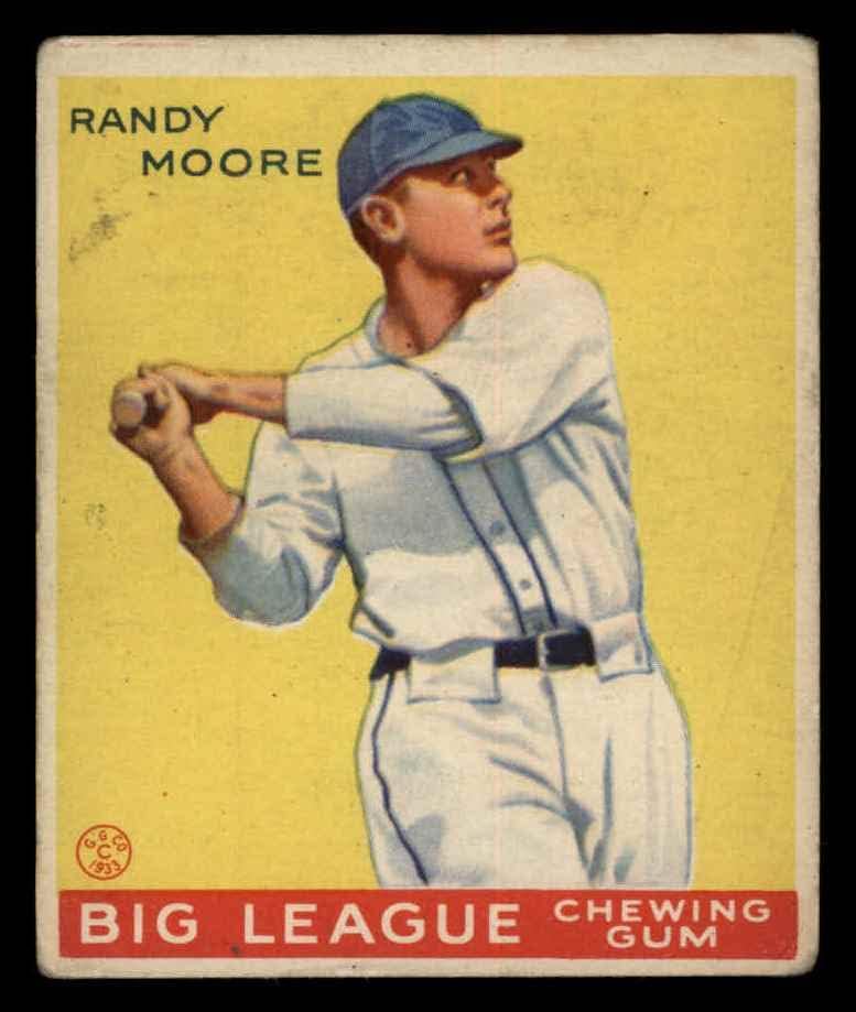 1933 Goudey 69 Randy Moore Boston Braves dobre hrabre