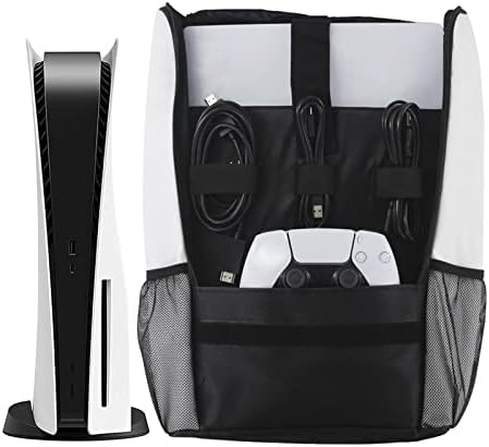 WTUI PUTOVAN Storage ruksak za PS5 konzolu zaštitna luksuzna torba lagana torba za ručicu za PS5 set futrola za nošenje, izdržljiva