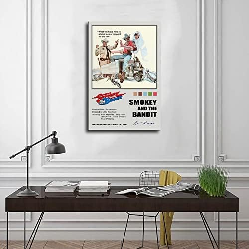 YOLANCH Smokey i Bandit - filmski Poster, Smokey i Bandit Poster platneni zidni umjetnički dekor