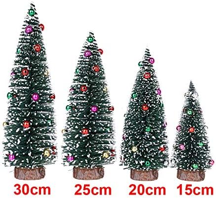 SEPPR mini božićno drvce sa drvenim bazom 5,90 Radne površine minijaturne borove stablo DIY zanata
