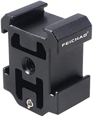 Feichao 1/4 na 3-smjerni adapter za montažu na hladnoću protiv labavog vijaka za fotoaparat za bljeskalicu