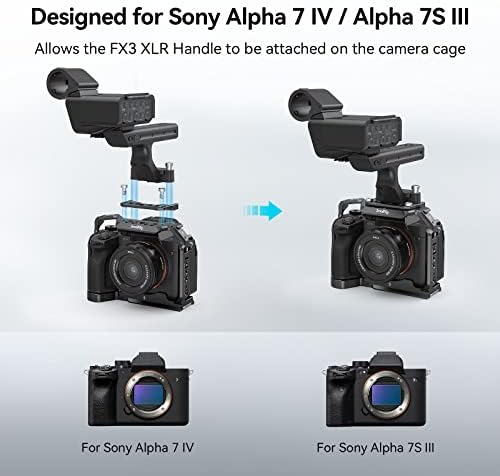 SmallRig montažna ploča za pričvršćivanje Fx30 / FX3 XLR ručke na kavez kamere 2999 / 3241 za Sony A7 SIII, kavez kamere 3667 / 3639 / 3594 za Sony A7 IV-MD4019