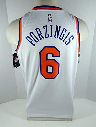 Muški New York Knicks Kristaps Porzingis 6 Bijeli assor Jersey Swingman M Nike