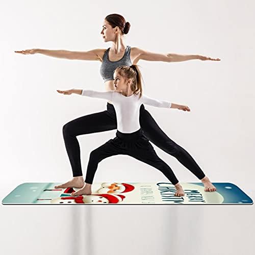 Debela neklizajuća Vježba & amp; fitnes 1/4 prostirka za jogu sa printom Santa Jelena za Yoga Pilates