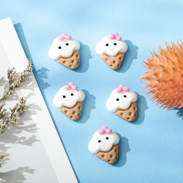 20kom / vrećicom Kawaii Privjesci za nokte u obliku sladoleda nakit,13 * 20mm flatback slatka manikura iz crtića popularne amajlije za izradu sladoleda -