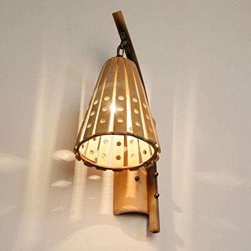 Zplmw Zidno Svjetlo U Jugoistočnom Azijskom Stilu, Bambus Svježe Elegantna E27wall Lampa Tunel Učvršćenje Rustikalna Sconce Spavaća Soba Noćni Hodnik Svjetiljka Zidna Lampa Dekoracija