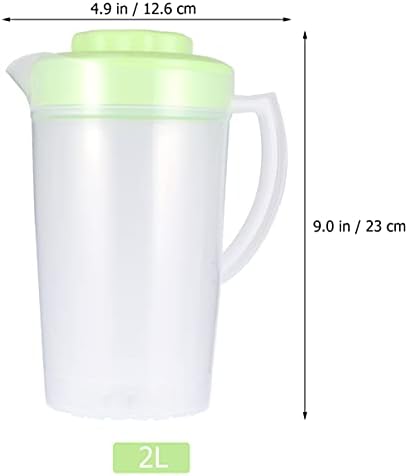 Operacx ledeni čaj za miješanje stakla 1pc plastični bacač bacač hladnog vode plastični pitch bacač sa velikim kapacitetom za skladištenje soje mlijeko za mlijeko 2L Kettle kuhat