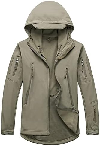 ADSSDQ Bomber Jacke Muškarci, klasična jakna Plus veličine Muški dugi rukav Travel Pad Fall Comfort Poliester