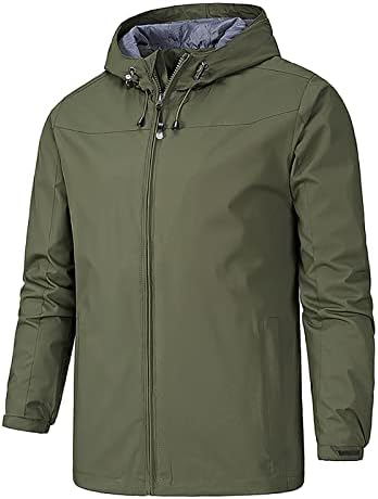 ADSDQ jakne za muškarce, trendy s dugim rukavima Plus veličine kaputi Muškarci Zima Visoko okovratnik Fit Srednje jakna7