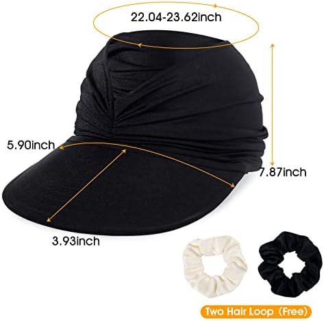 Beorndmy šešir sa vizirom za sunce ženske elastične prazne ljetne kape sa širokim obodom za