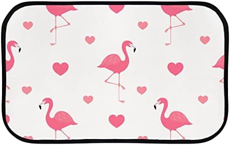 Vantaso meka kupaonica Mat prostirka Pink Flamingo srca neklizajuća Dootmat ulazne prostirke za kupatilo