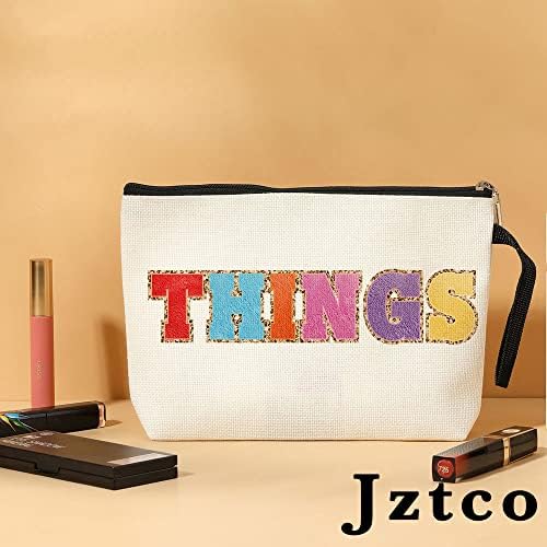 JZTCO Snack torba, personalizirana monogramd torba, putovanja, trendy pokloni, teretana plaža toaletna torba za žene, rođendanski matura za božićne poklone za sestrinu torbu za šminkanje