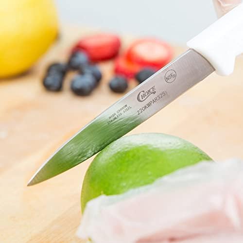 Izbor Set noža za uparivanje od 3 bijele ručke 3,25 inča za čišćenje u mašini za pranje sudova voće