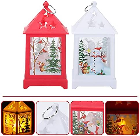 VALICLUD 2kom Božić Decors svjetlosni mala kuća ukrasi dekorativni Oluja lampioni ukras