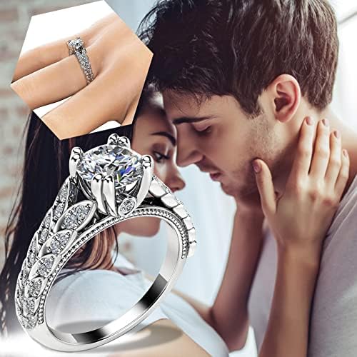 Modna full dijamantna ljubav imitacija cirkon prstena za angažman prsten nakit pokloni muškarci za prstenje