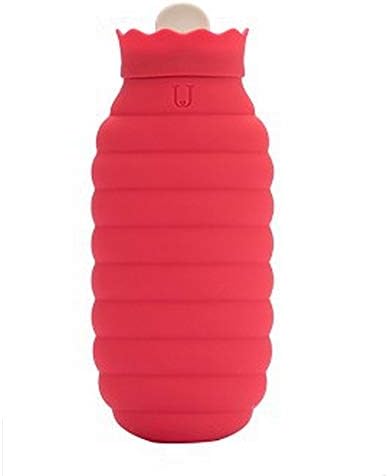 Teerwere flaša za toplu vodu 620ML u dugom stilu silikonska vreća za toplu vodu za bol hladna sa pletenim