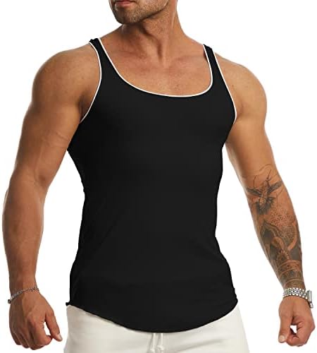 Ouber muške teretane Cisterne mišića TOP Atletic Workout majica bez rukava za plažu koja trči bodybuilding